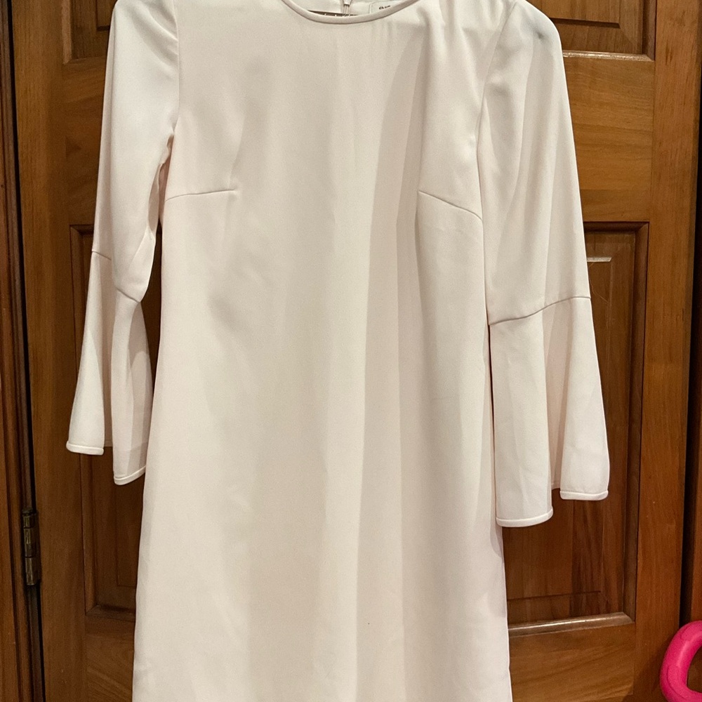 Elegant Cream Long Sleeve Dress